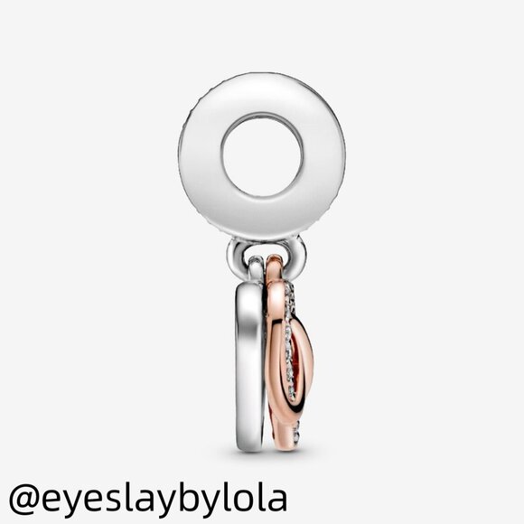 Pandora Sparkling Infinity Heart Dangle Charm - Picture 4 of 7